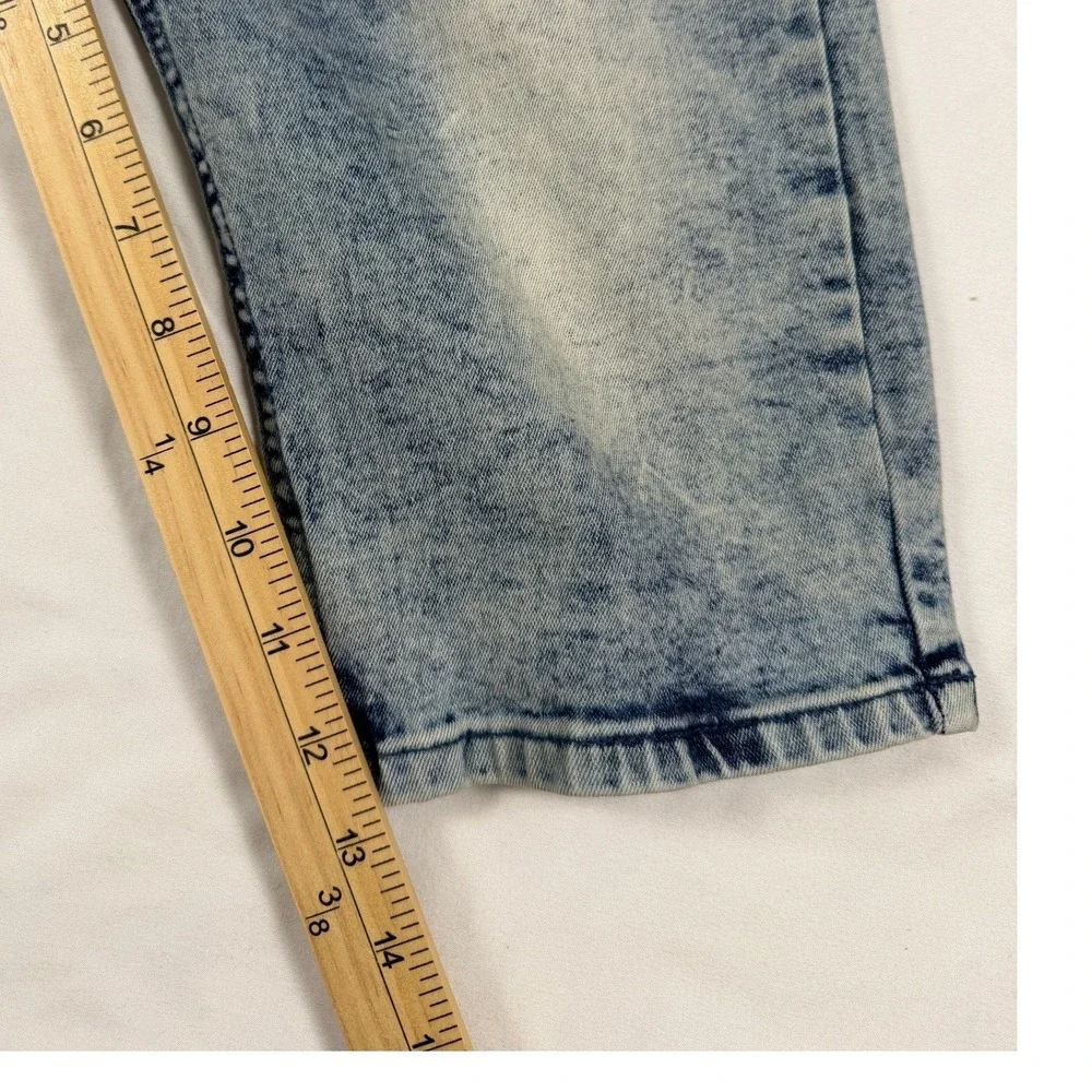 Rocawear Mens Acid Wash Denim Shorts Size‎ 18 Embroidered Logo Y2K Streetwear
